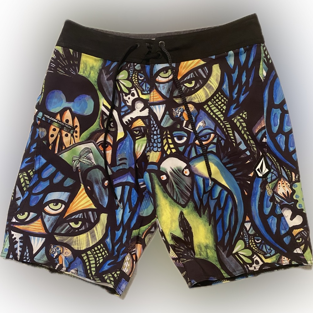 Volcom Mod-Tech Board Shorts, Size 29, Good Condi… - image 1
